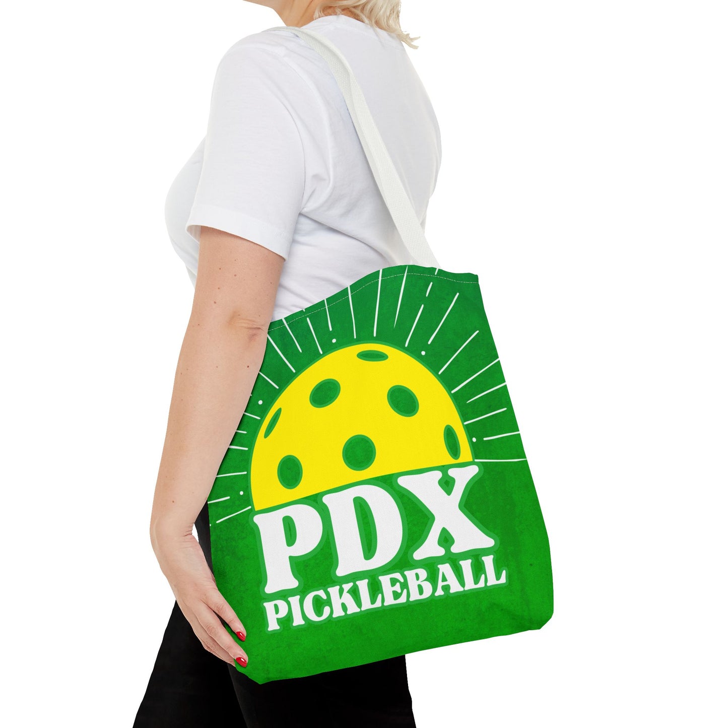 Rising Pickleball PDX Tote Bag - Portland Oregon Pickleball player tote bag shopping