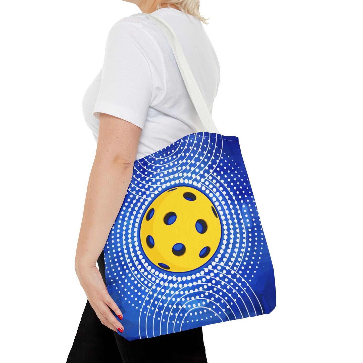 Modern Blue Pickleball Tote Bag - Shopping and Tote Bag Accessories Pickleball Player