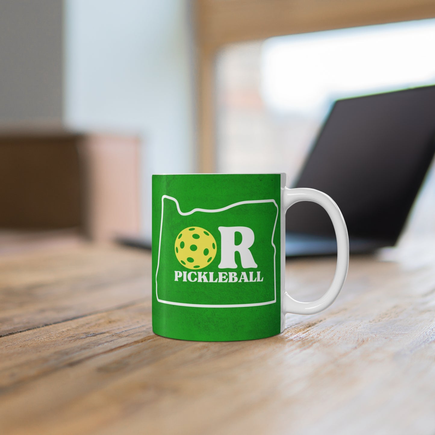 Oregon Green Pickleball Coffee Mug - Oregon state pickleballer cup mug