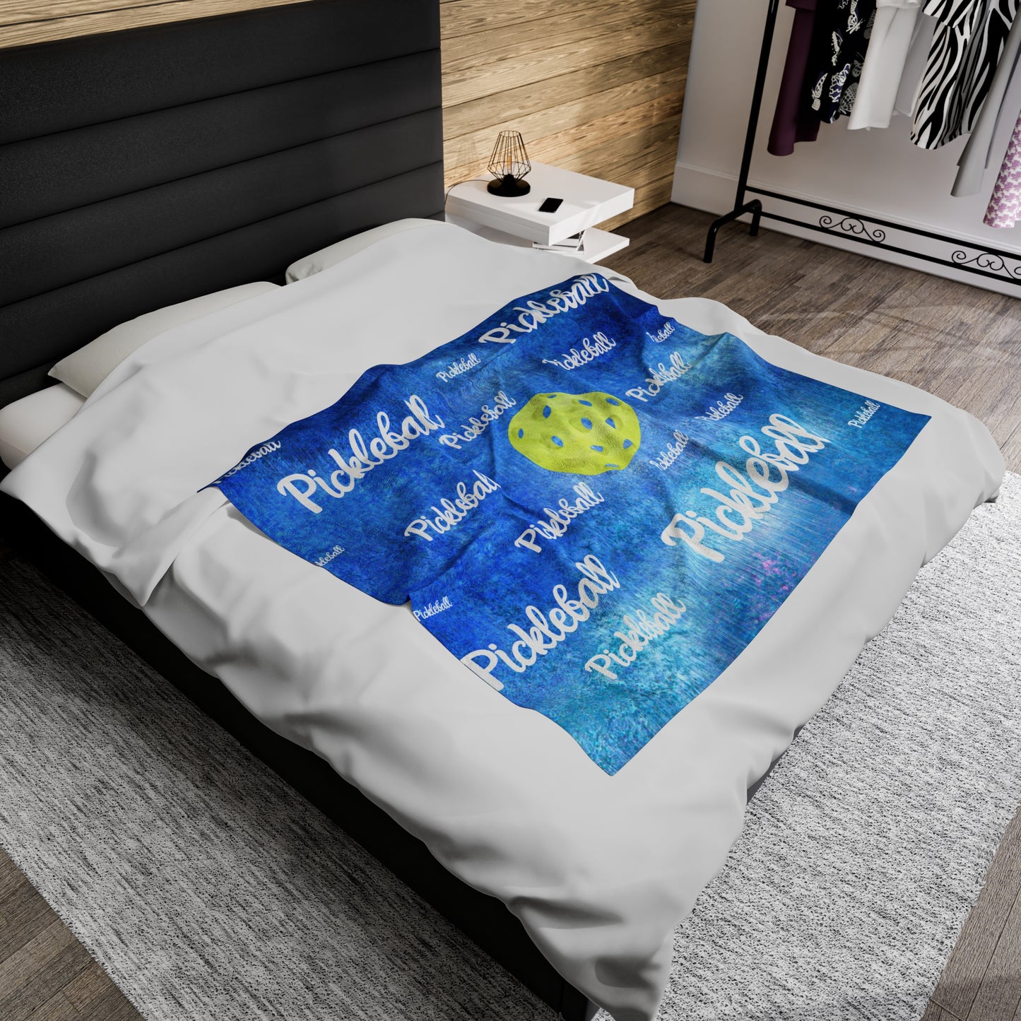 Plush Blanket - Pickleball Design, Small to Extra Large sizes - Gift for Home | the court is calling and I must go style