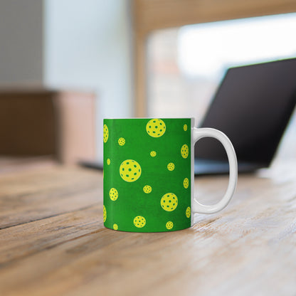 Pickleball in Space Coffee Mug - Pickleballer mug cup ceramic
