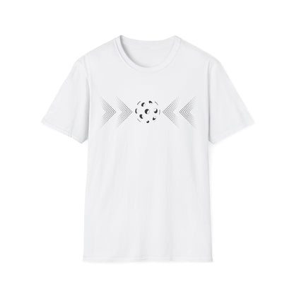 Modern Pickleball T-Shirt on or off the court-Unisex style and extra softness for ease wear-gift or court apparel-dark image