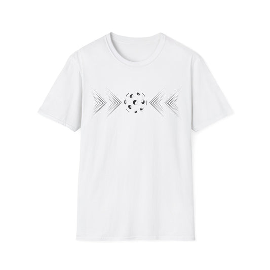 Modern Pickleball T-Shirt on or off the court-Unisex style and extra softness for ease wear-gift or court apparel-dark image