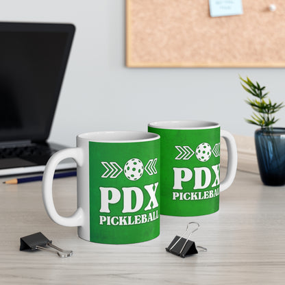 PDX Pickleball Green Mug - Portland Oregon cup mug pickleballer