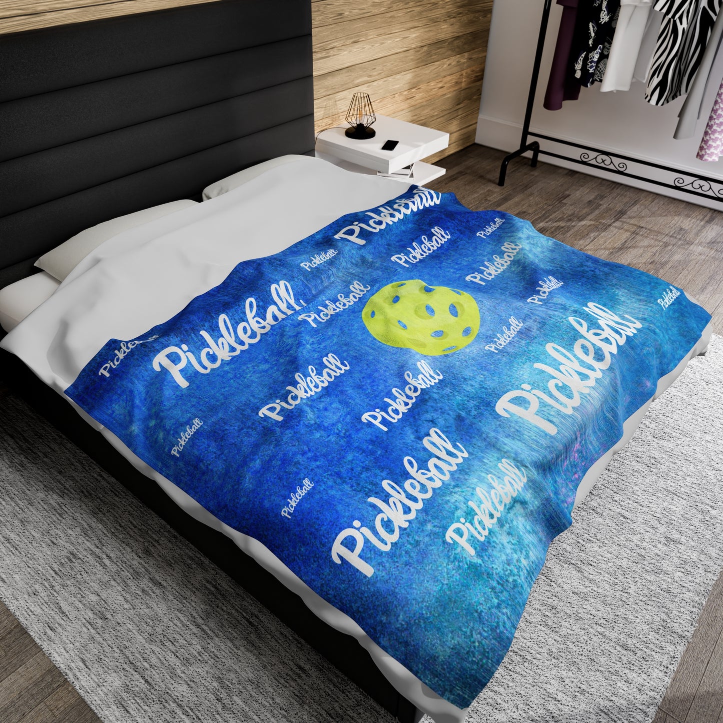 Plush Blanket - Pickleball Design, Small to Extra Large sizes - Gift for Home | the court is calling and I must go style