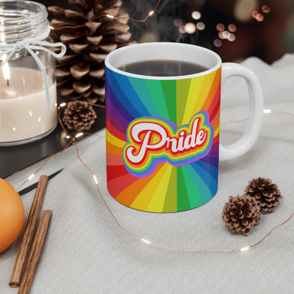 Pride Rainbow Coffee Mug - Cup ceramic Mug LGTBQ