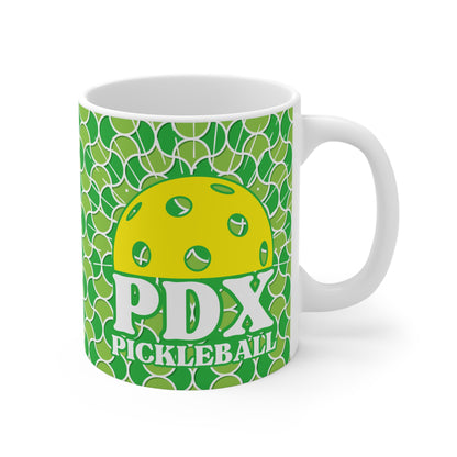 PDX Rising Sun Pickleball Mug - Portland Oregon coffee mug cup