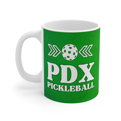 PDX Pickleball Green Mug - Portland Oregon cup mug pickleballer
