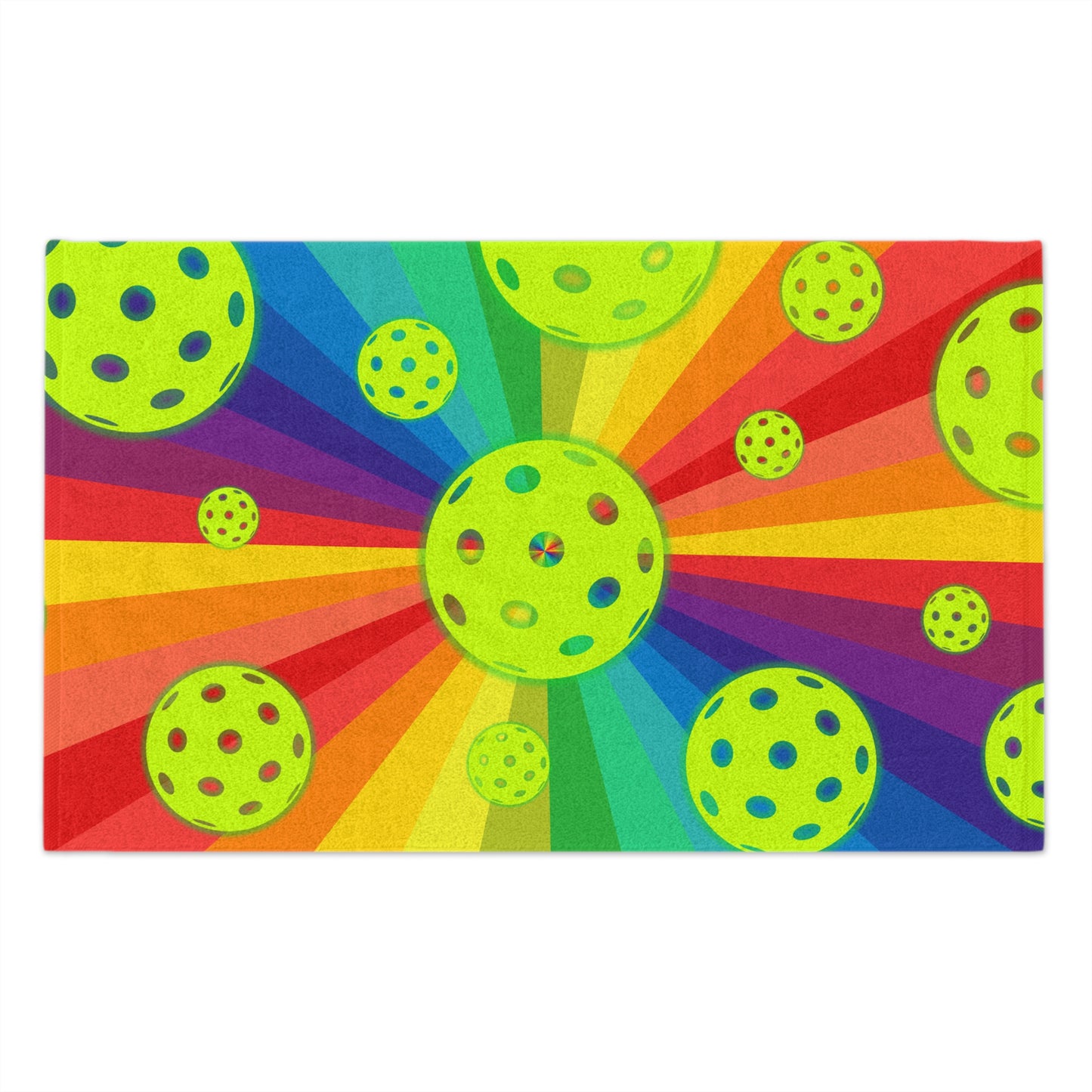 Pride Galaxy Pickleball Towel - pickleball player sports rally kitchen bathroom towel