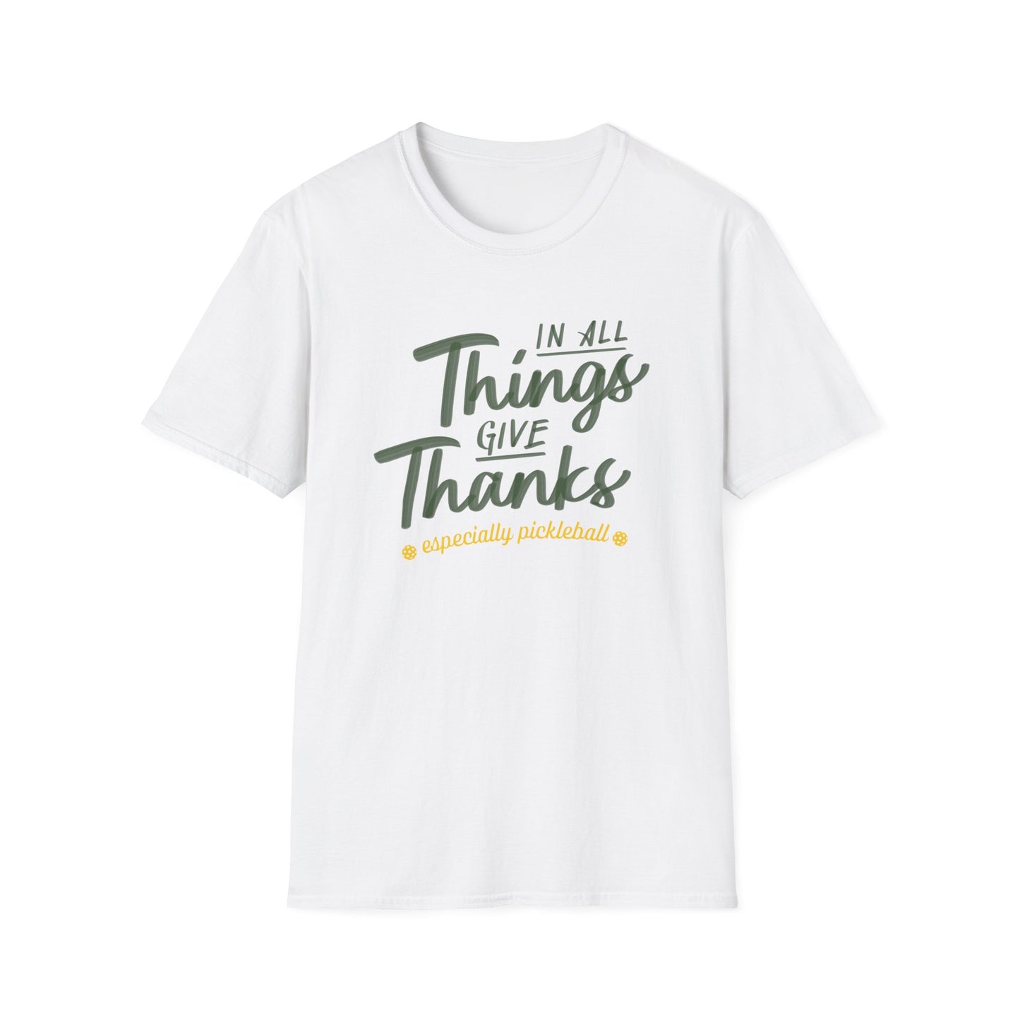 Thanksgiving Pickleball T-Shirt, Unisex Shirt for Players, Thankful Pickleball Tee, Sports Gift, Game of Pickleball Top