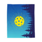 Plush Blanket - Pickleball Design, Small to Extra Large sizes - Gift for Home | moutain tree pickleball style