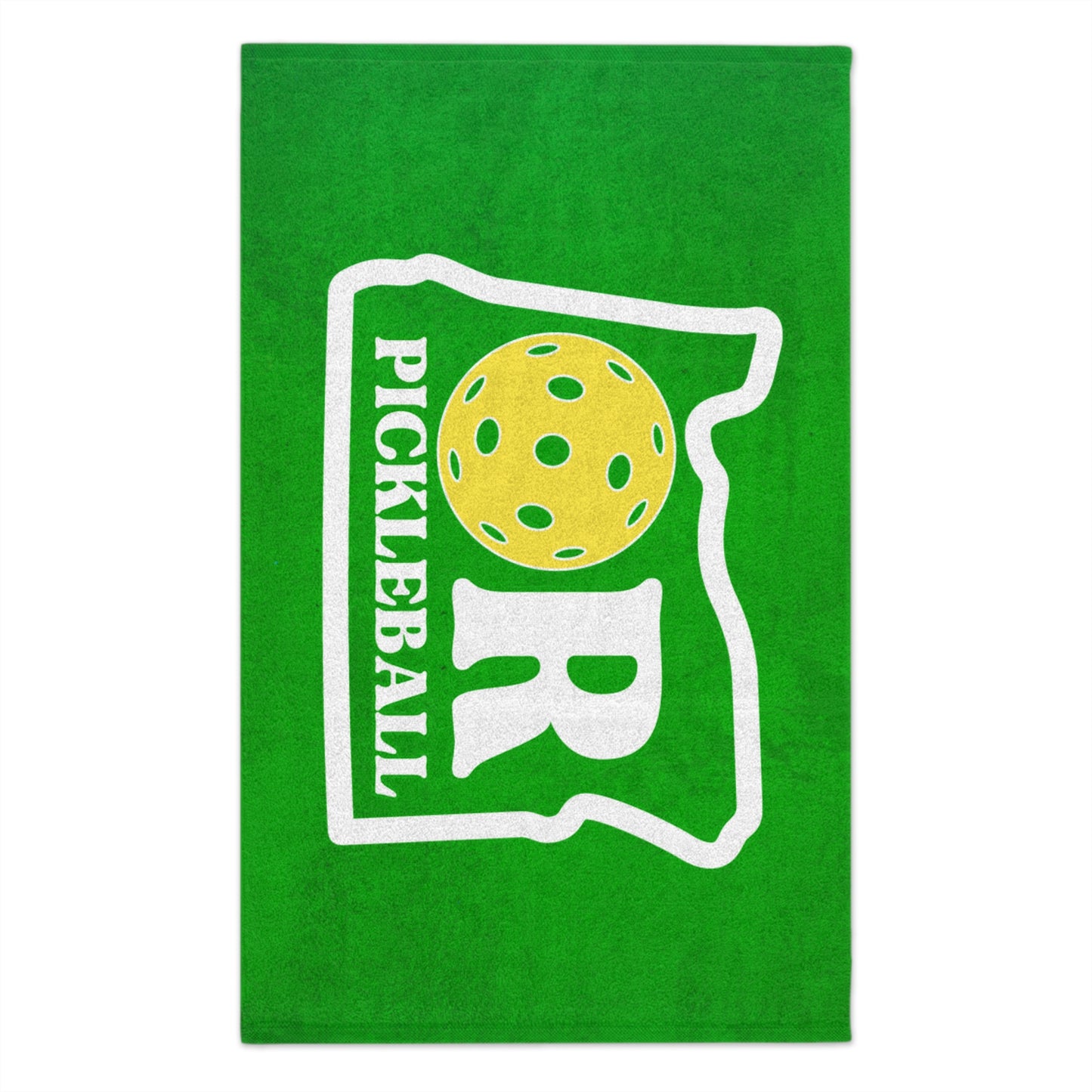 Oregon State Green Pickleball Rally Towel - courts, kitchen, bathroom towel for Pickleball player