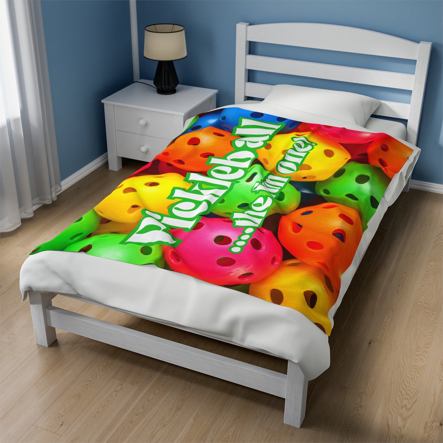 Plush Blanket - Pickleball Design, Small to Extra Large sizes - Gift for Home | pickleball the fun one style