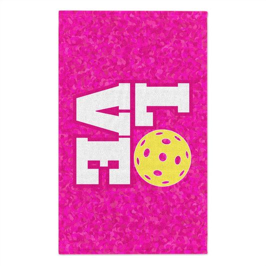 LOVE Pickleball Towel - pickleball player sports rally kitchen bathroom towel