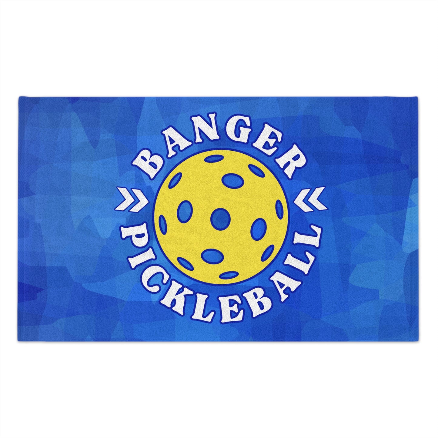 Banger Blue Pickleball Towel - pickleball player sports rally kitchen bathroom towel