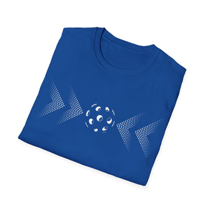 Minimalist Pickleball T-Shirt on or off the court-Unisex style and extra softness for ease wear-gift or court apparel-white image