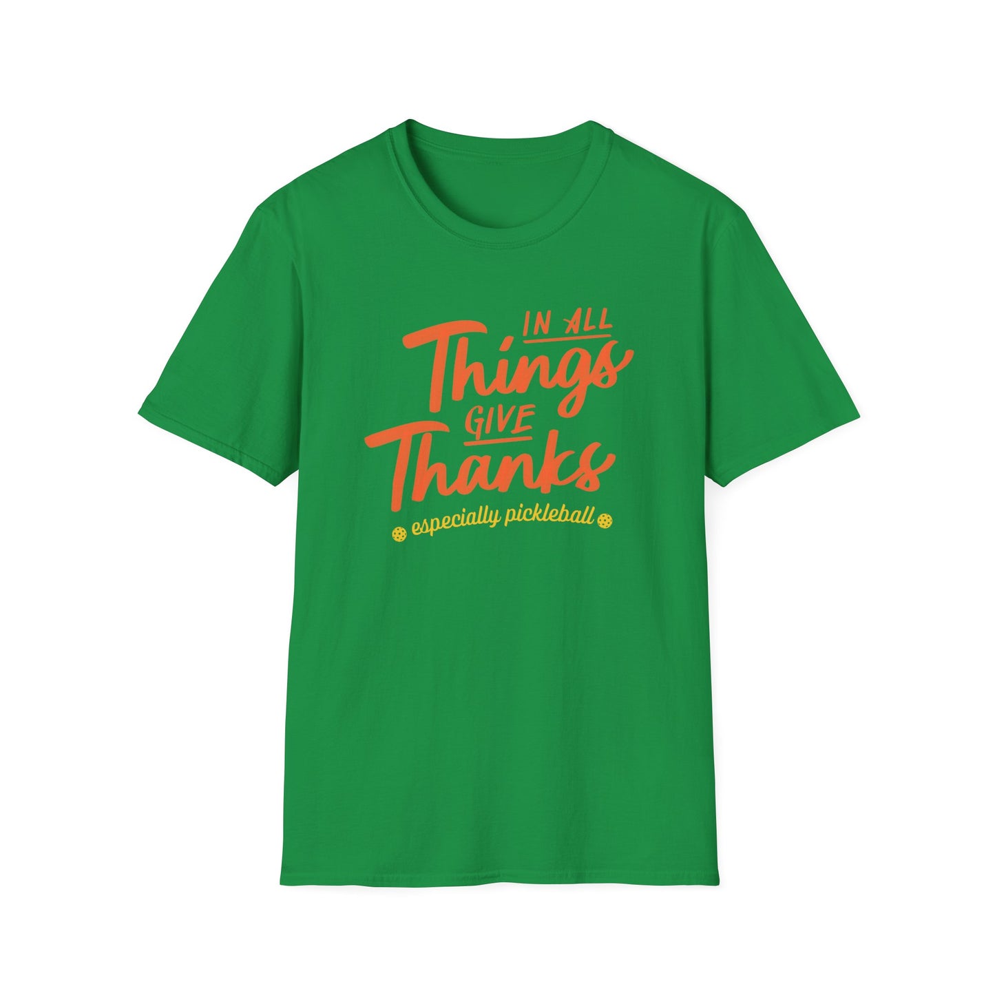 Thanksgiving Gratitude Pickleball T-Shirt, Unisex Tee, Shirt for Men Women, Fall Season Top, Sporty Gift