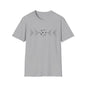 Modern Pickleball T-Shirt on or off the court-Unisex style and extra softness for ease wear-gift or court apparel-dark image