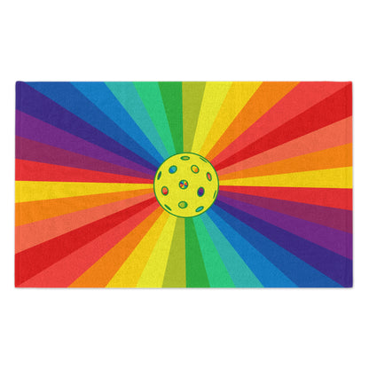 Pride Ball Pickleball Rally Towel - courts, kitchen, bathroom towel for Pickleball player