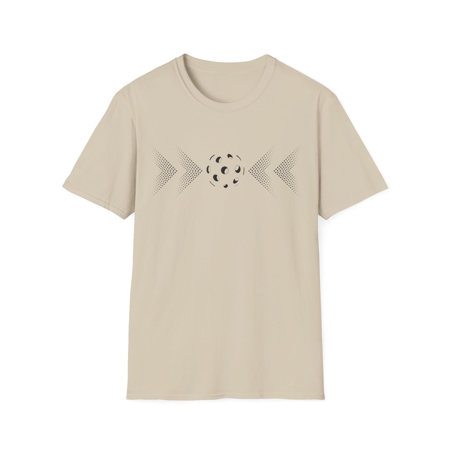 Modern Pickleball T-Shirt on or off the court-Unisex style and extra softness for ease wear-gift or court apparel-dark image