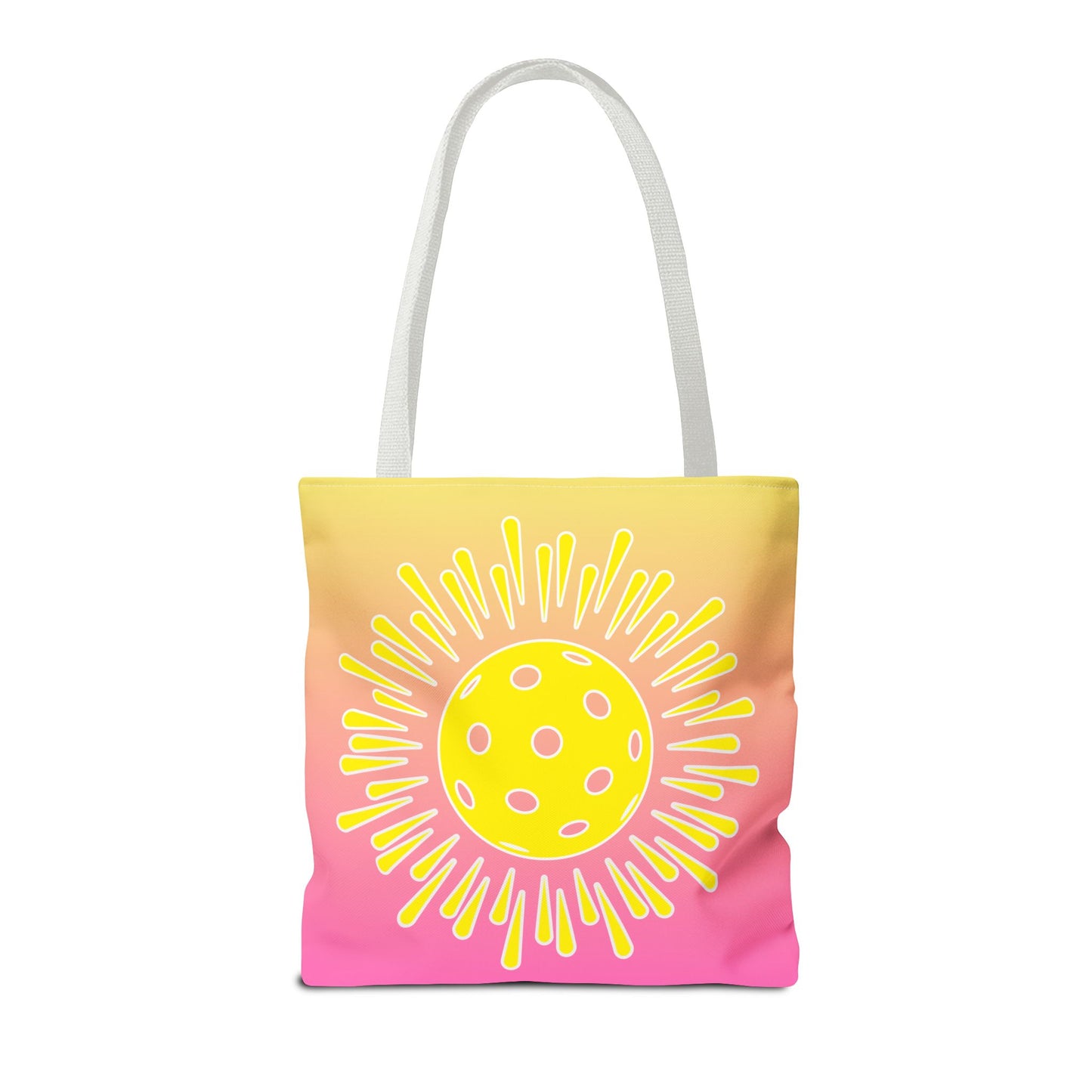 Sunny Pickleball Tote Bag - pickleball player tote bag for shopping travel gift