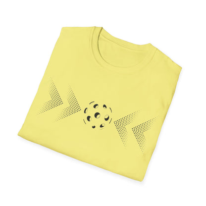 Modern Pickleball T-Shirt on or off the court-Unisex style and extra softness for ease wear-gift or court apparel-dark image