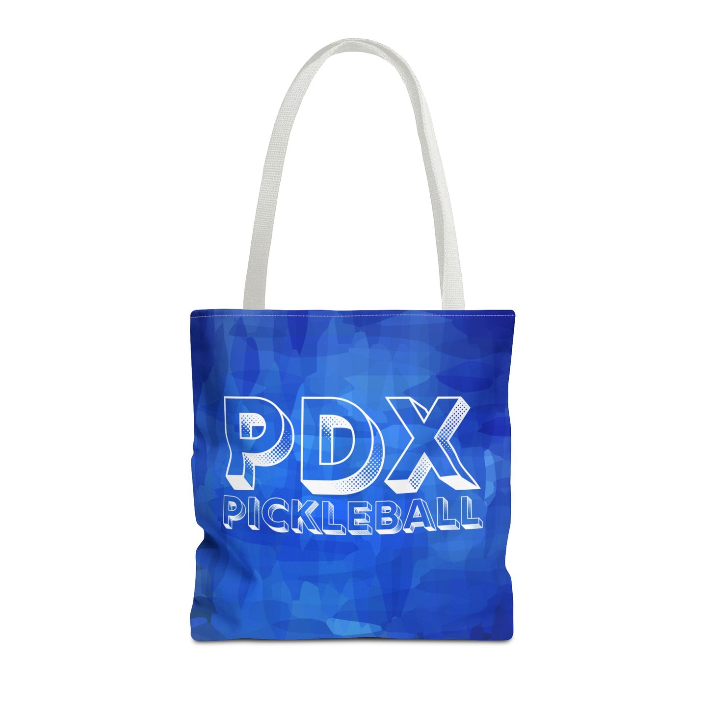 Modern Blue PDX Pickleball Tote Bag - Portaland Oregon pickleball gear bag shopping and courts