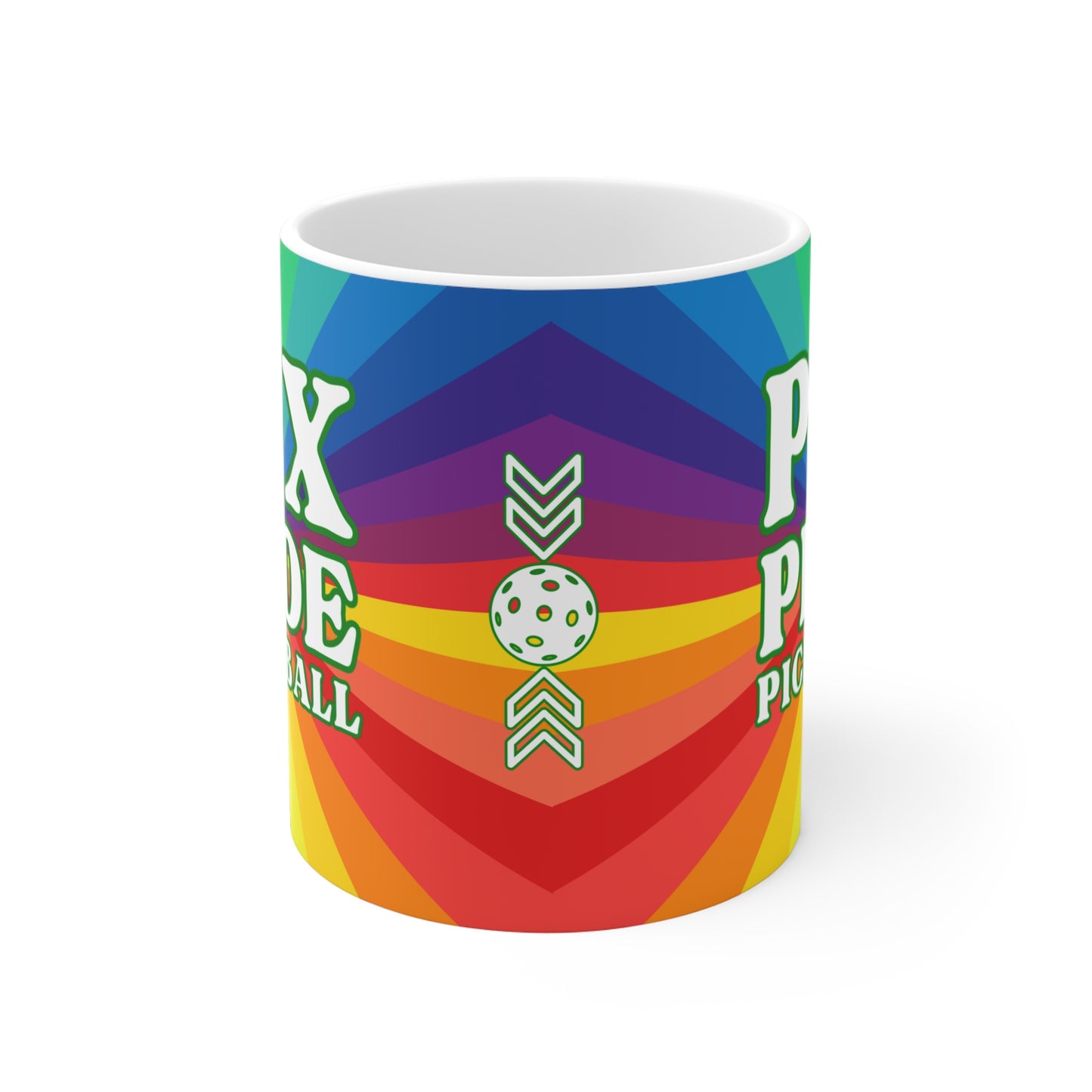 PDX Pride Pickleball Coffee Mug - Portland Oregon pickleballer cup mug lgtbq