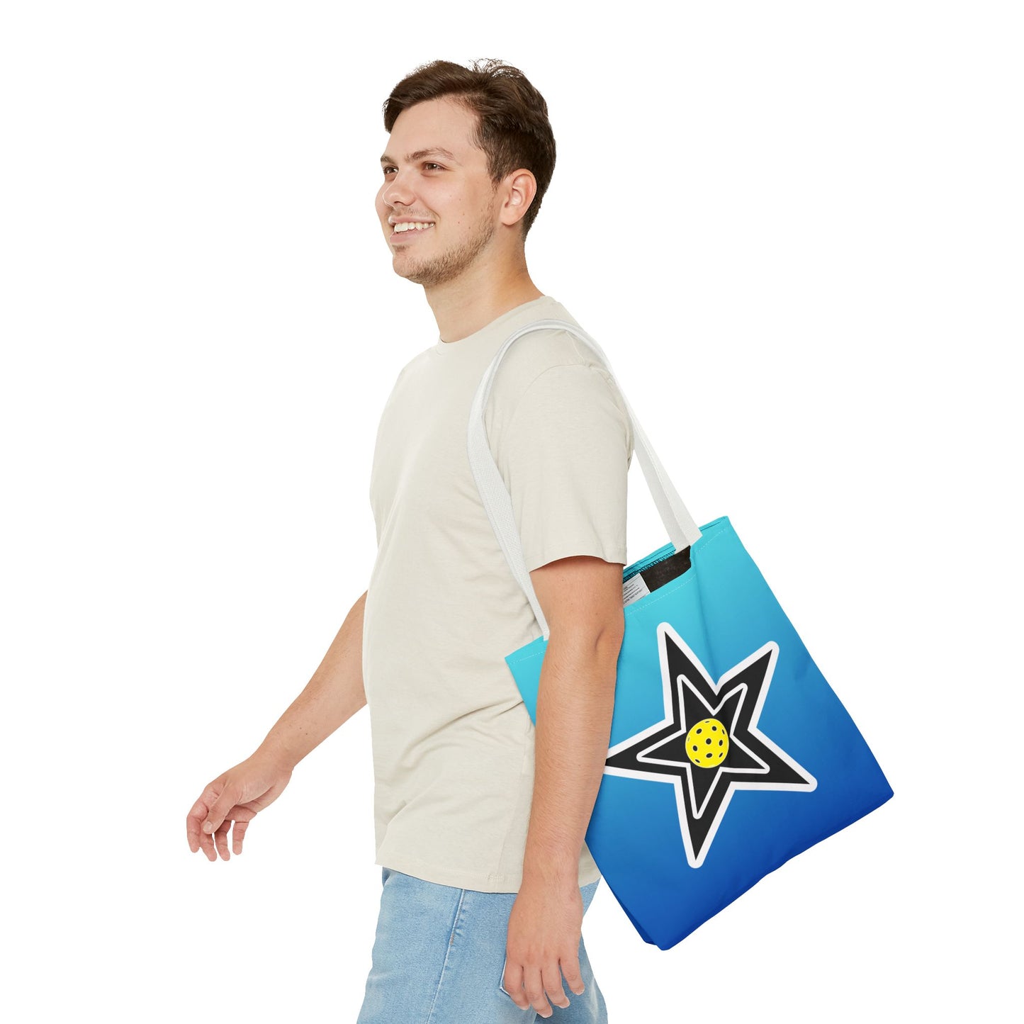 Pickleball Star Tote Bag - Pickleball player tote bag shopping and gear