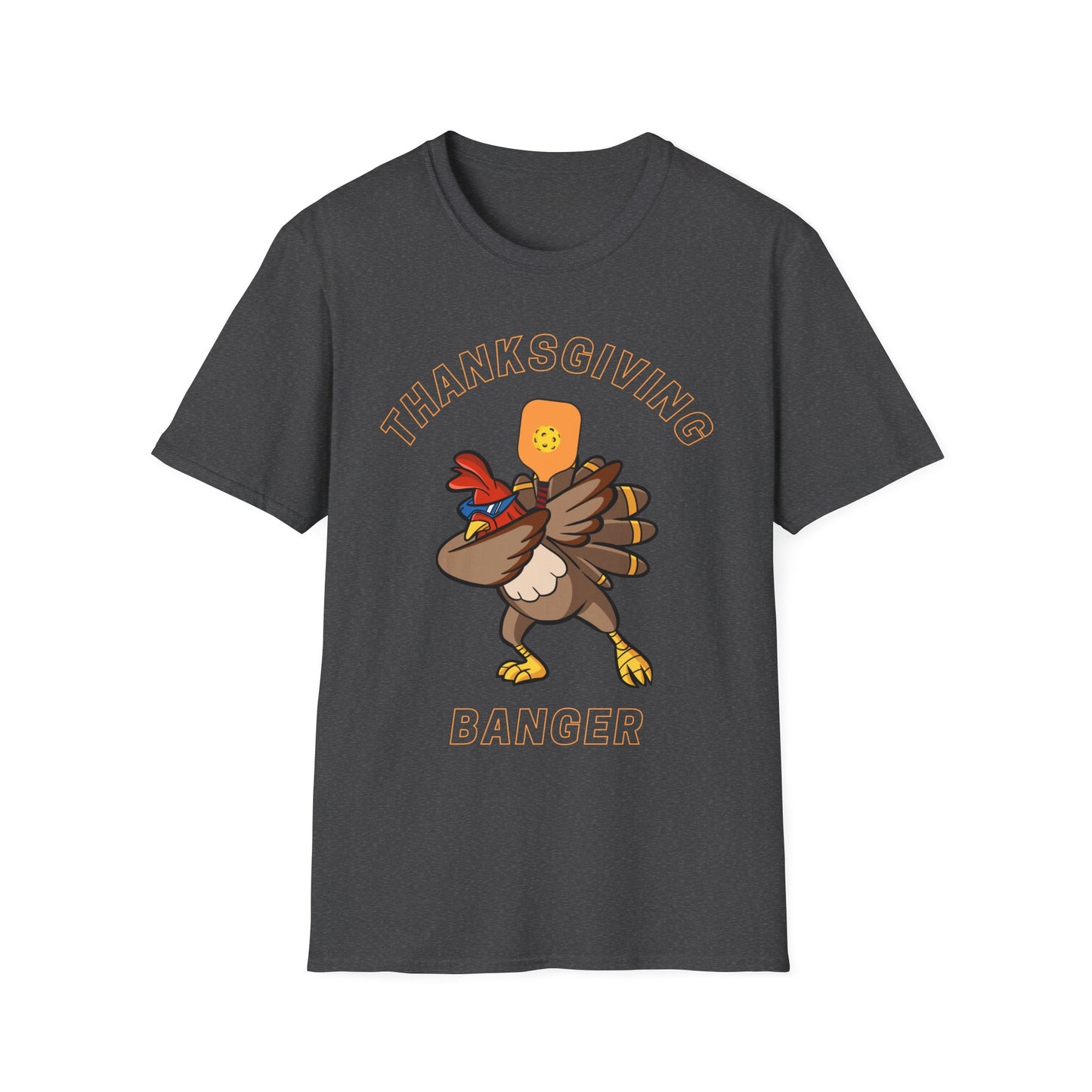 Thanksgiving Turkey Banger Pickleball Unisex T-Shirt, Pickleball Game, Thankful Turkey Tee, Sports Shirt, Pickleball Lover Gift