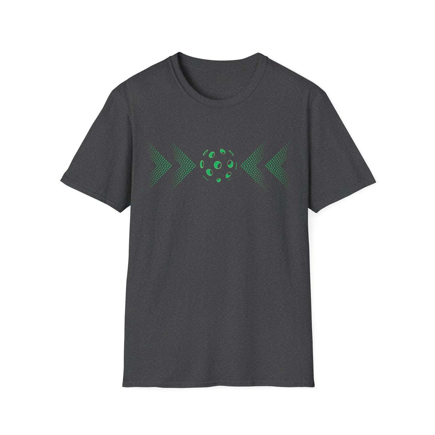 Minimalist Pickleball T-Shirt on or off the court-Unisex style and extra softness for ease wear-gift or court apparel-green image