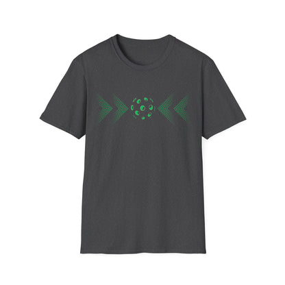 Minimalist Pickleball T-Shirt on or off the court-Unisex style and extra softness for ease wear-gift or court apparel-green image