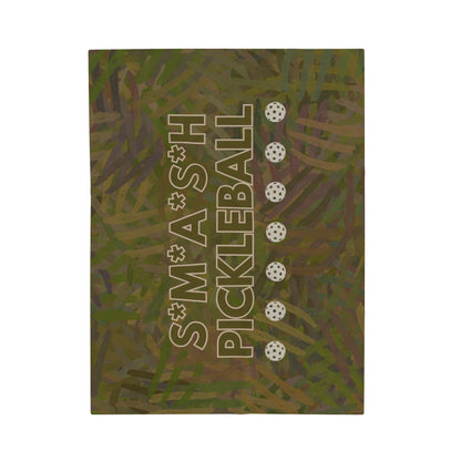 Plush Blanket - Pickleball Design, Small to Extra Large sizes - Gift for Home | Smash pickleball style