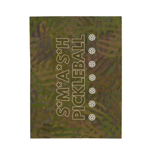 Plush Blanket - Pickleball Design, Small to Extra Large sizes - Gift for Home | Smash pickleball style