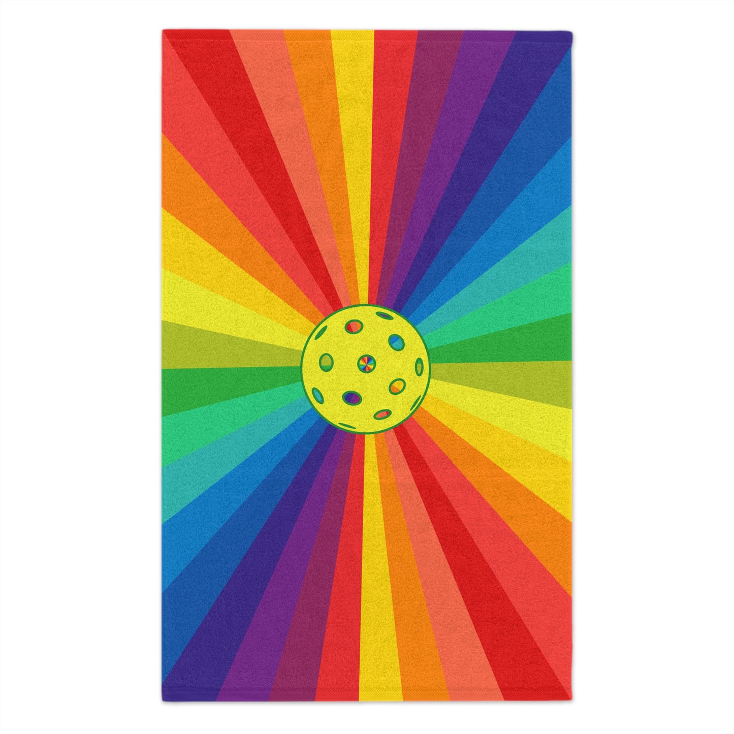 Pride Ball Pickleball Rally Towel - courts, kitchen, bathroom towel for Pickleball player