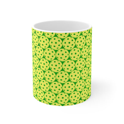 Pickleballs Everywhere Coffee Mug - Pickleballer cup glass mug for Pickleball