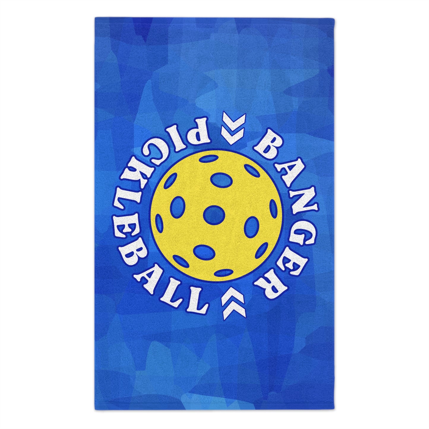 Banger Blue Pickleball Towel - pickleball player sports rally kitchen bathroom towel