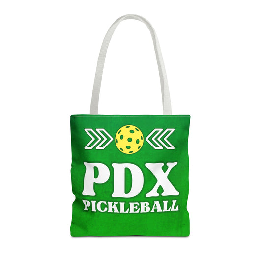 PDX Green Pickleball Tote Bag - Portland Oregon Pickleball gear shopping paddle tote