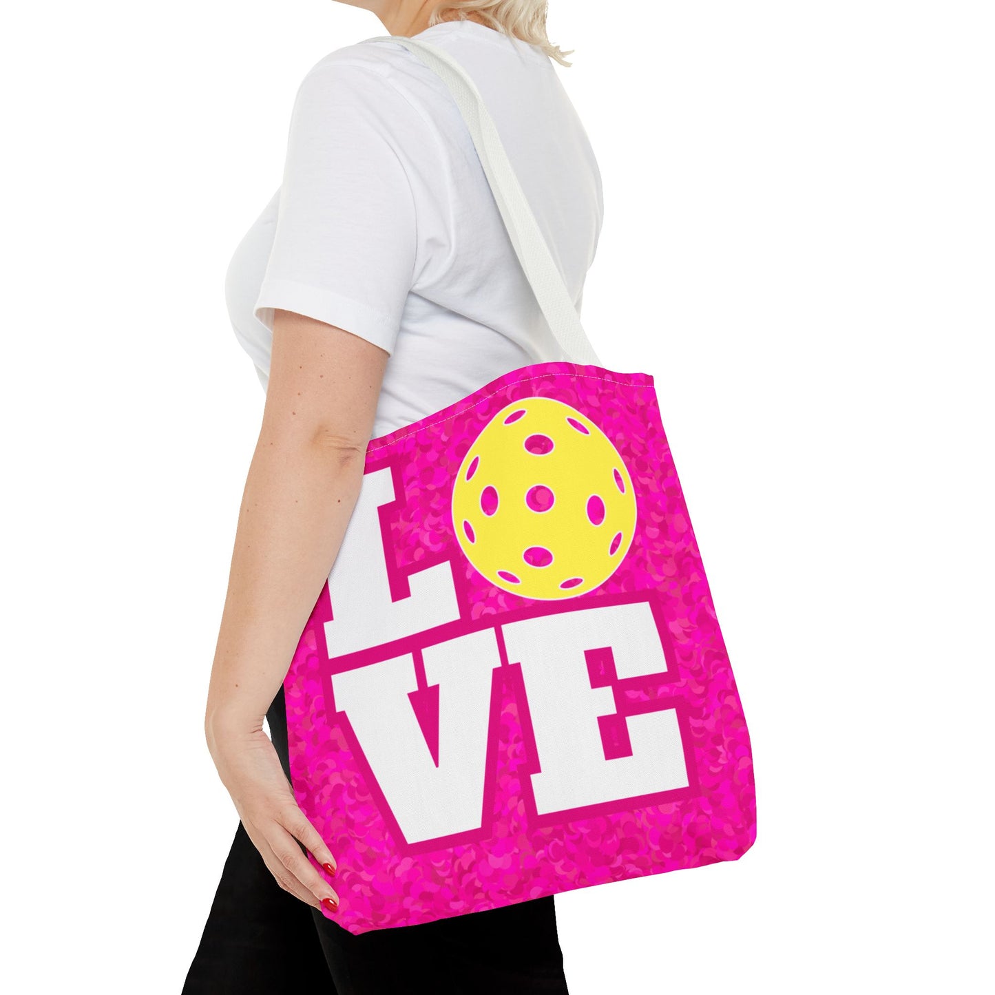 Love Pickleball Tote Bag - Pickleball shopping gear bag
