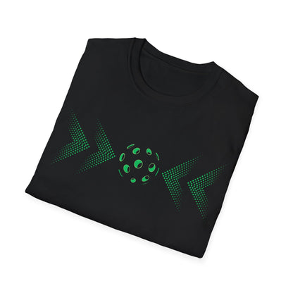 Minimalist Pickleball T-Shirt on or off the court-Unisex style and extra softness for ease wear-gift or court apparel-green image
