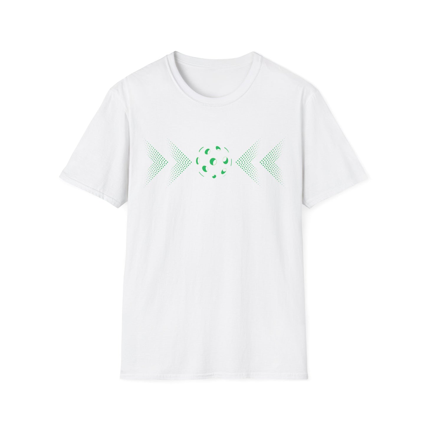 Minimalist Pickleball T-Shirt on or off the court-Unisex style and extra softness for ease wear-gift or court apparel-green image