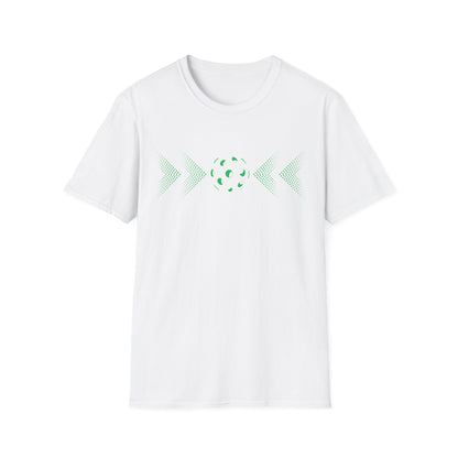 Minimalist Pickleball T-Shirt on or off the court-Unisex style and extra softness for ease wear-gift or court apparel-green image