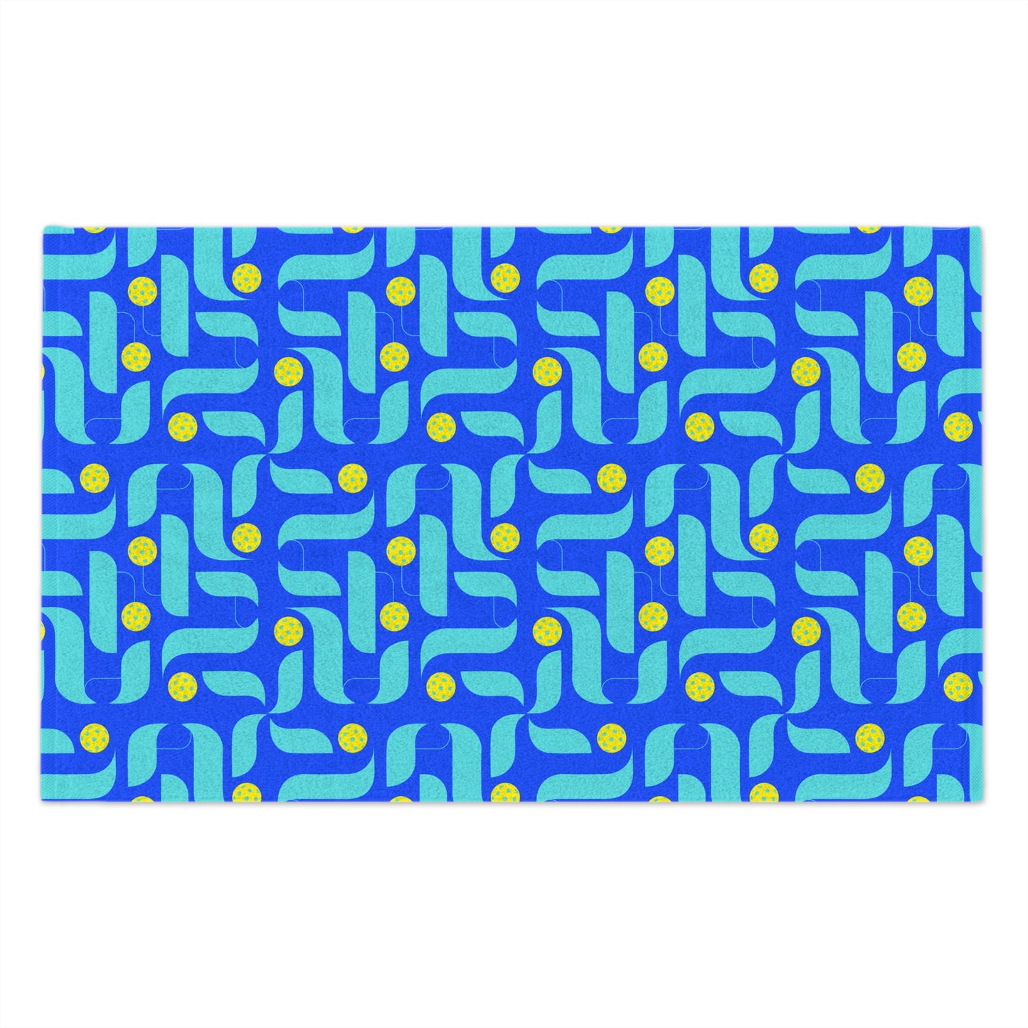 Contemporary Light Blue Pickleball Towel - pickleball player sports rally kitchen bathroom towel