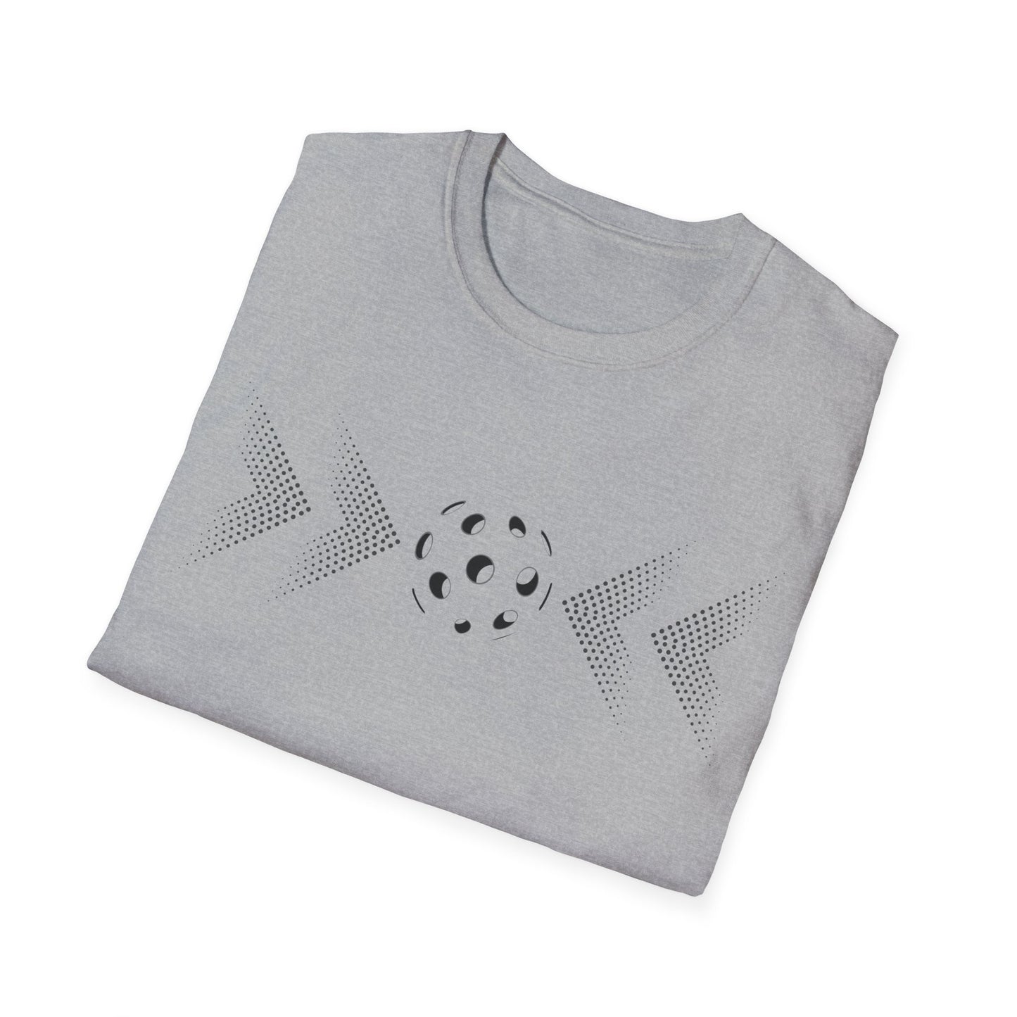 Modern Pickleball T-Shirt on or off the court-Unisex style and extra softness for ease wear-gift or court apparel-dark image