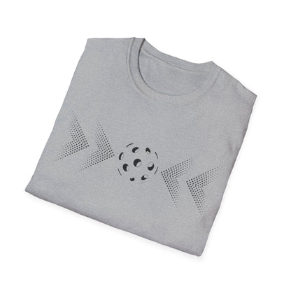Modern Pickleball T-Shirt on or off the court-Unisex style and extra softness for ease wear-gift or court apparel-dark image