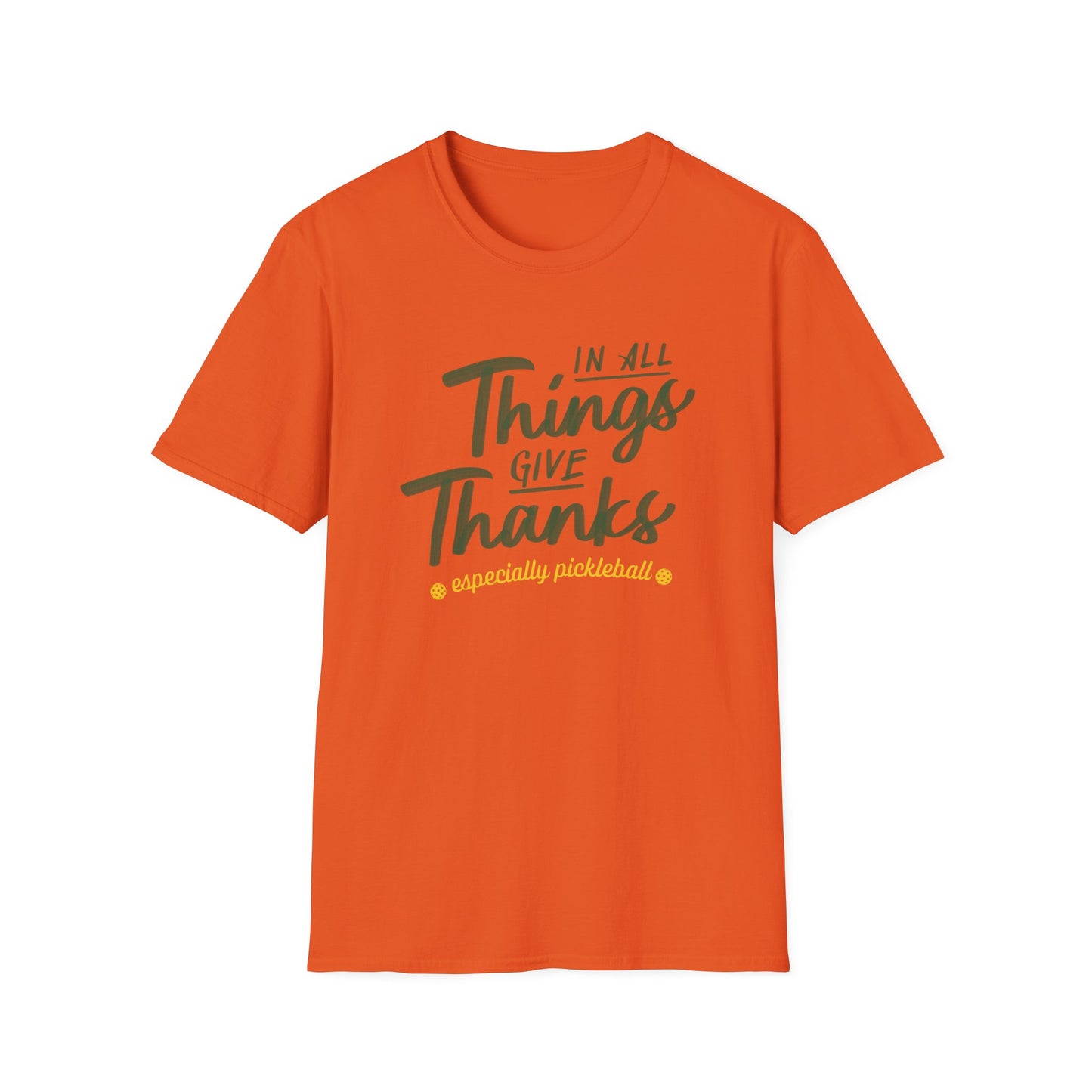 Thanksgiving Pickleball T-Shirt, Unisex Shirt for Players, Thankful Pickleball Tee, Sports Gift, Game of Pickleball Top