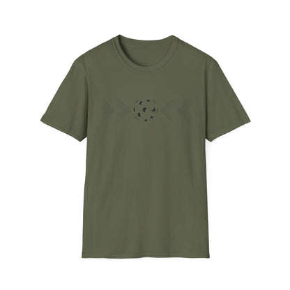 Modern Pickleball T-Shirt on or off the court-Unisex style and extra softness for ease wear-gift or court apparel-dark image