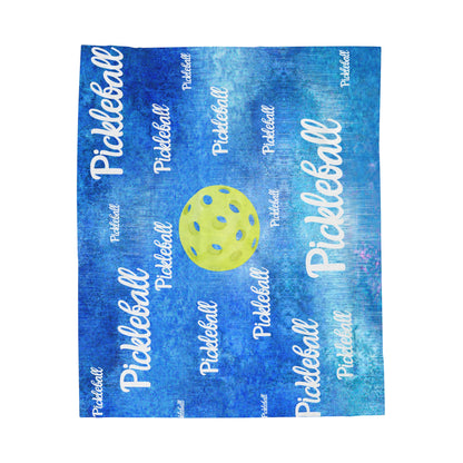 Plush Blanket - Pickleball Design, Small to Extra Large sizes - Gift for Home | the court is calling and I must go style