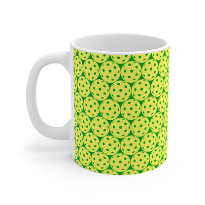 Pickleballs Everywhere Coffee Mug - Pickleballer cup glass mug for Pickleball