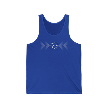 Modern Pickleball Tank Top style - Unisex style to wear on and off the court-gift or court apparel-dark image
